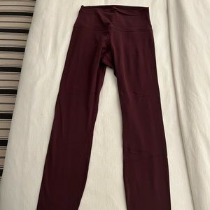 Lululemon Align High-Rise 25” Size 6 Maroon